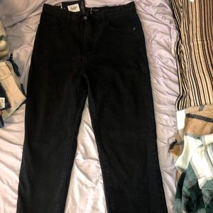 Pretty little things high waisted  jeans split hem